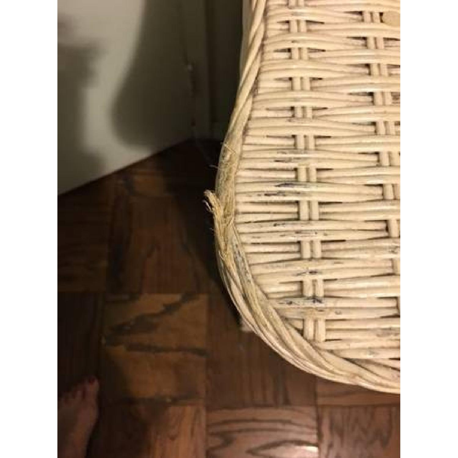 Pier 1 White Wicker 3 Piece Bedroom Furniture Set AptDeco