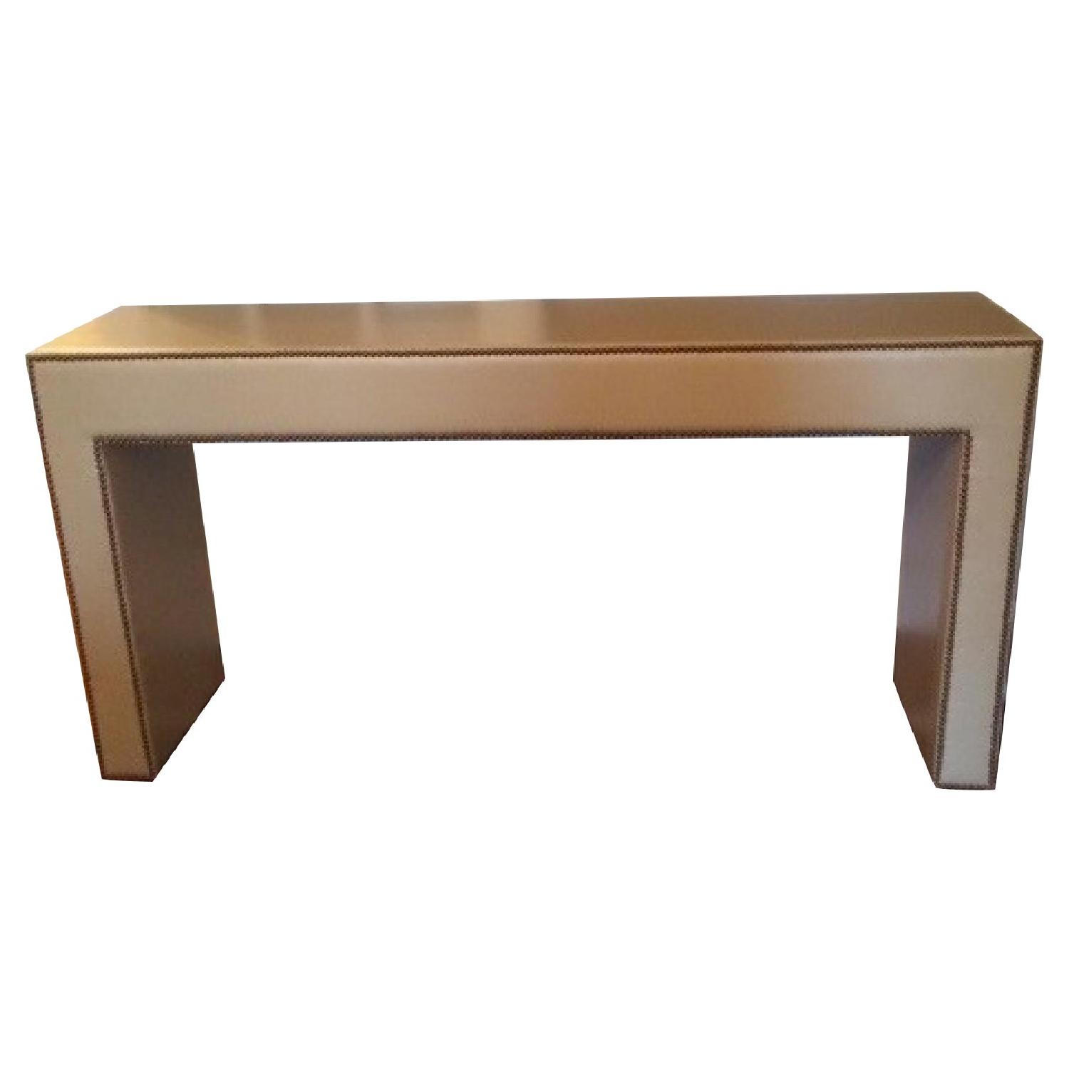 Upholstered Console Table - image-0