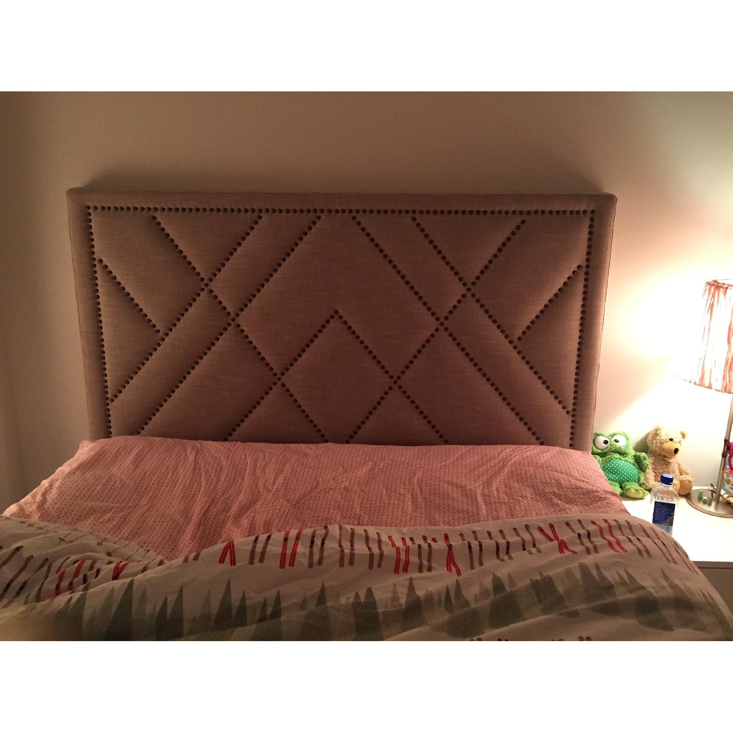 West Elm Nailhead Headboard - image-1