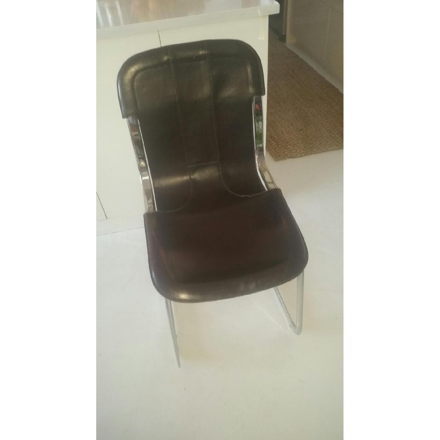 Restoration Hardware Office Leather Chair - image-1