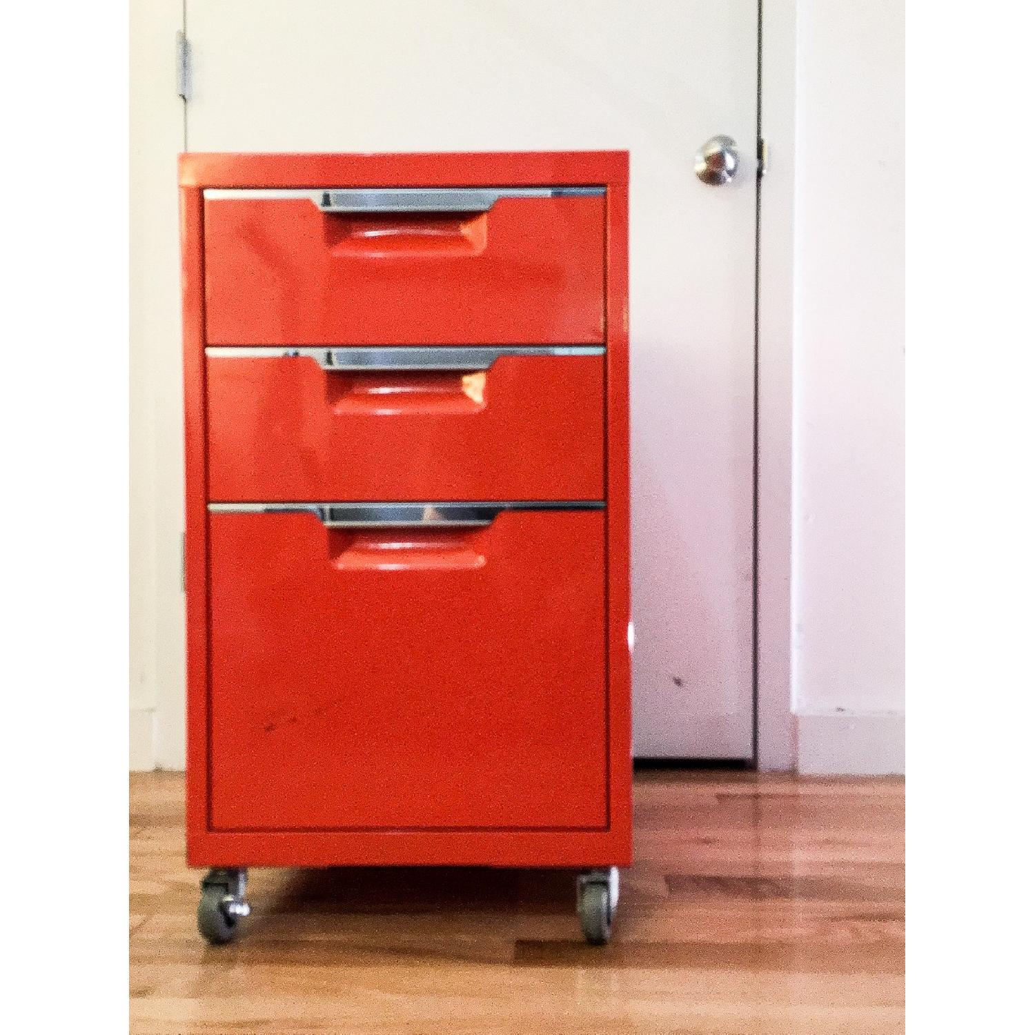 TPS Atomic Orange 3-Drawer Filing Cabinet - image-1
