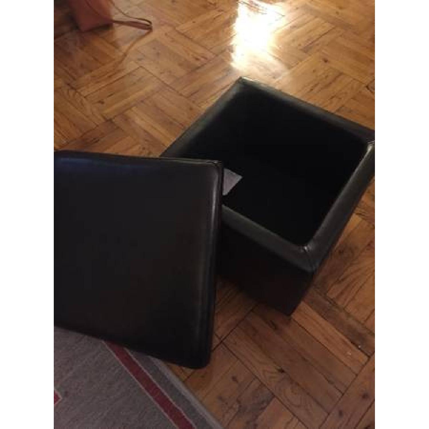 Bob's Black Coffee Table w/ Removable Storage Cubes - image-3