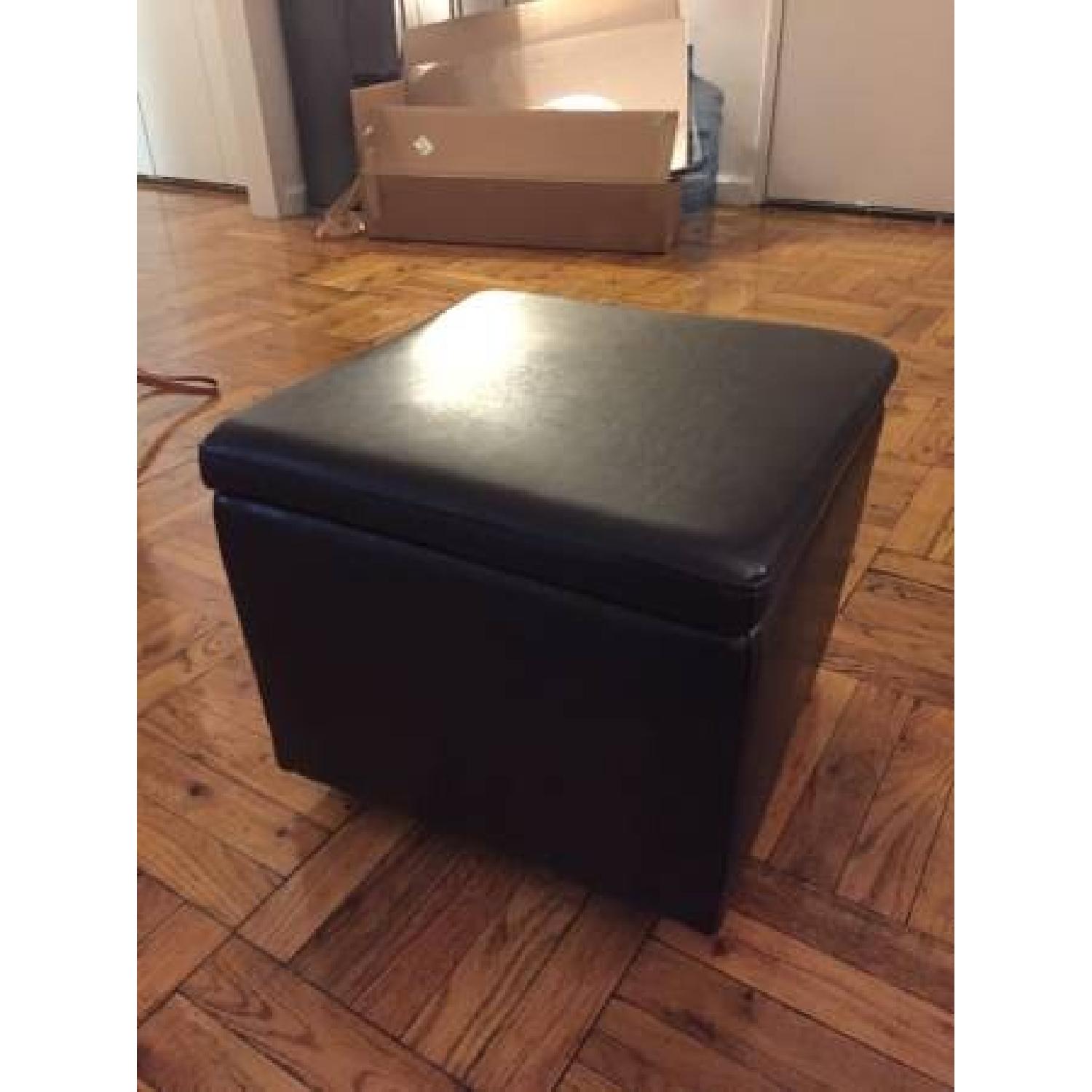 Bob's Black Coffee Table w/ Removable Storage Cubes - image-4