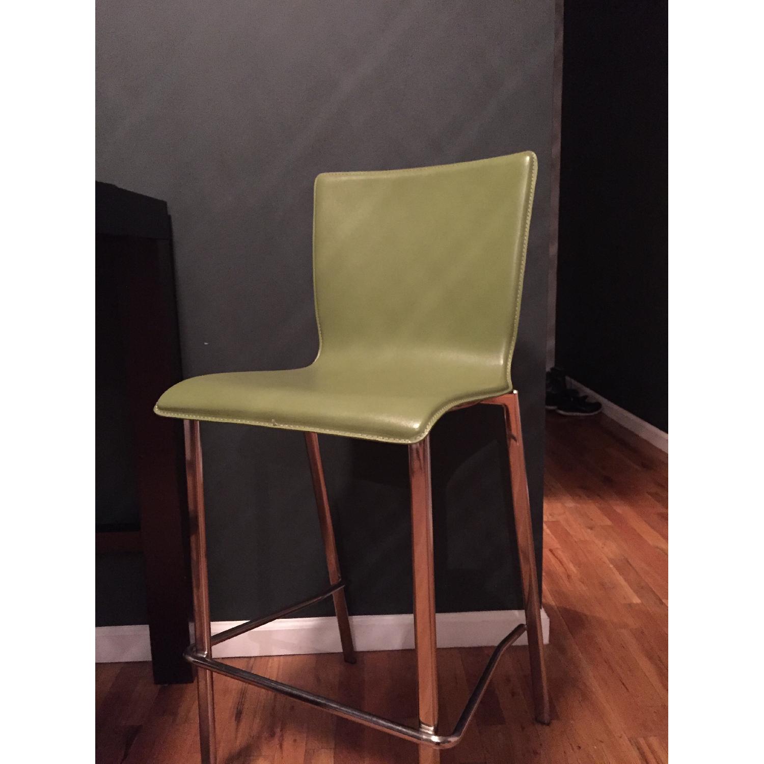 CB2 High Top Dining Table w/ 2 Stools - image-2