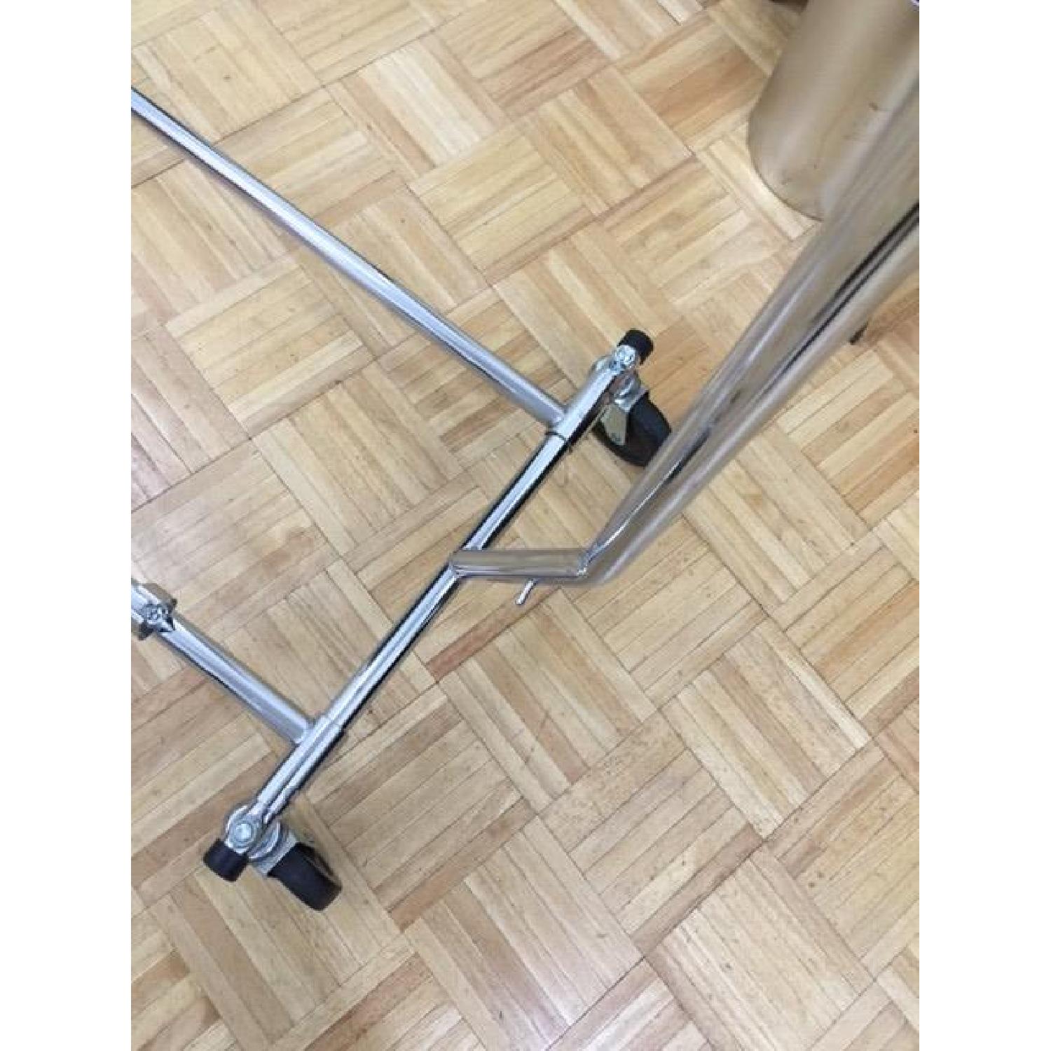 Uline Single Rolling Clothes Rack- Silver - image-1