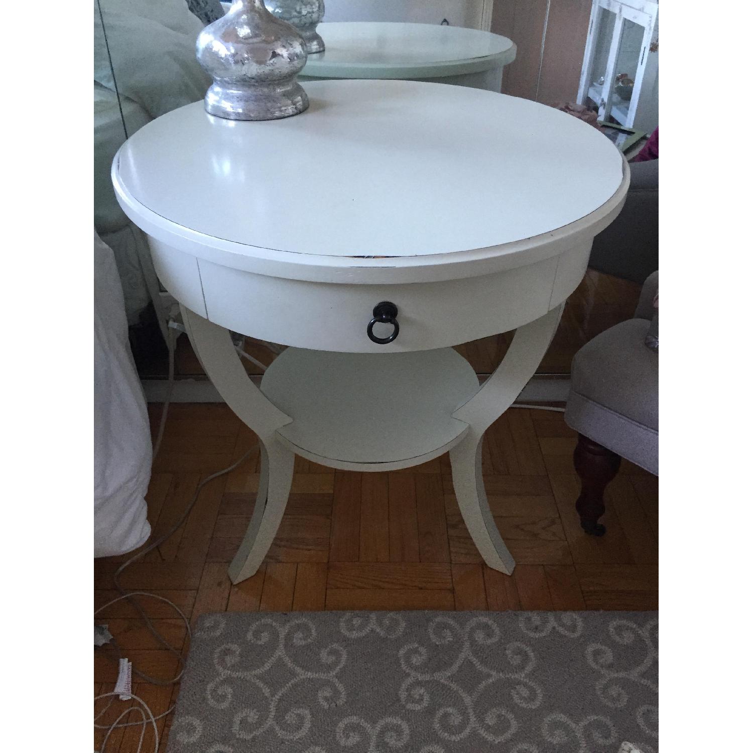 Pottery Barn Carrie Pedestal Bedside Table - image-3
