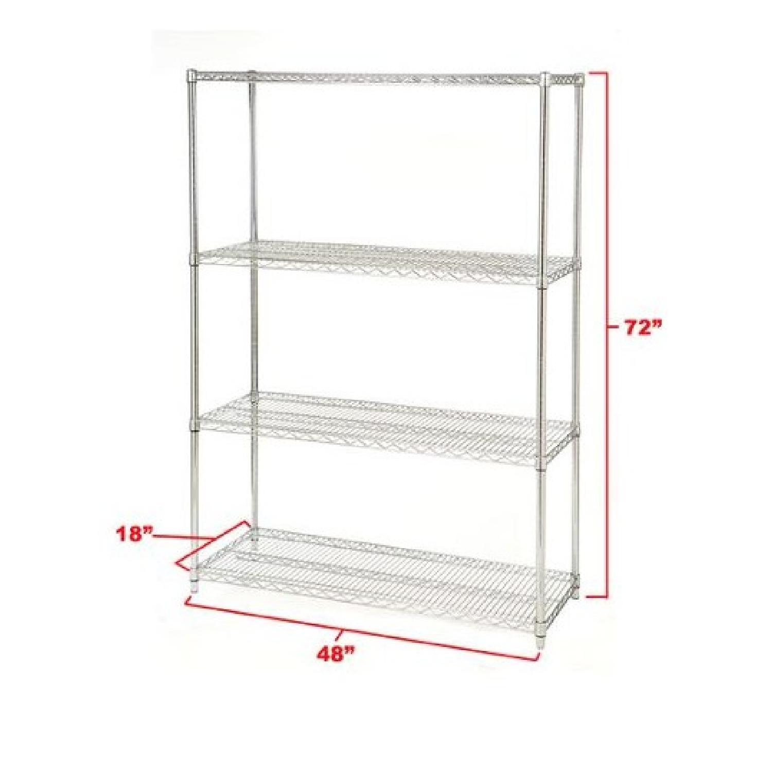 Seville Classics 4 Shelf Steel Wire Shelving System - image-4