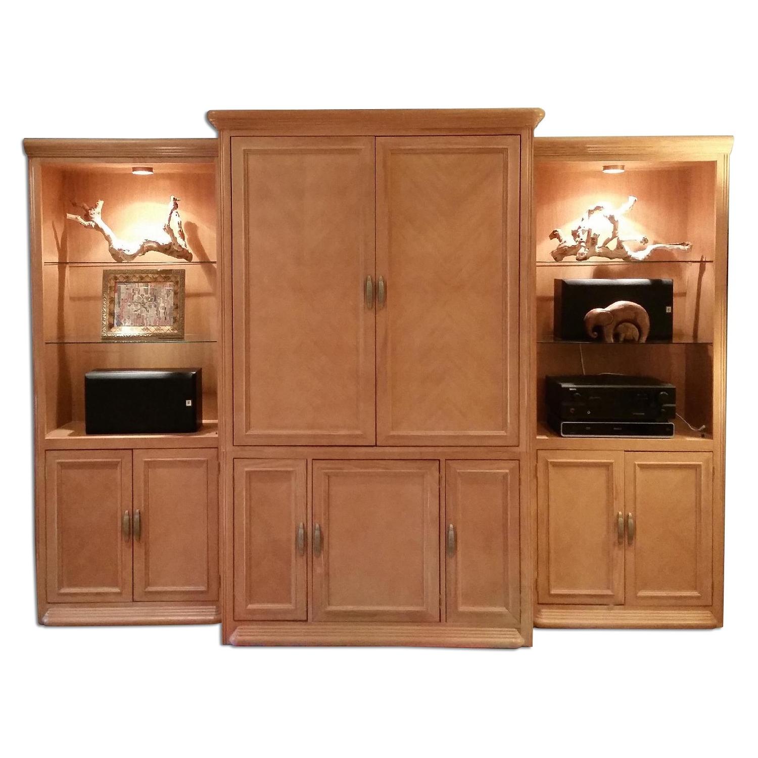 Broyhill 4 Piece Entertainment Wall Unit AptDeco