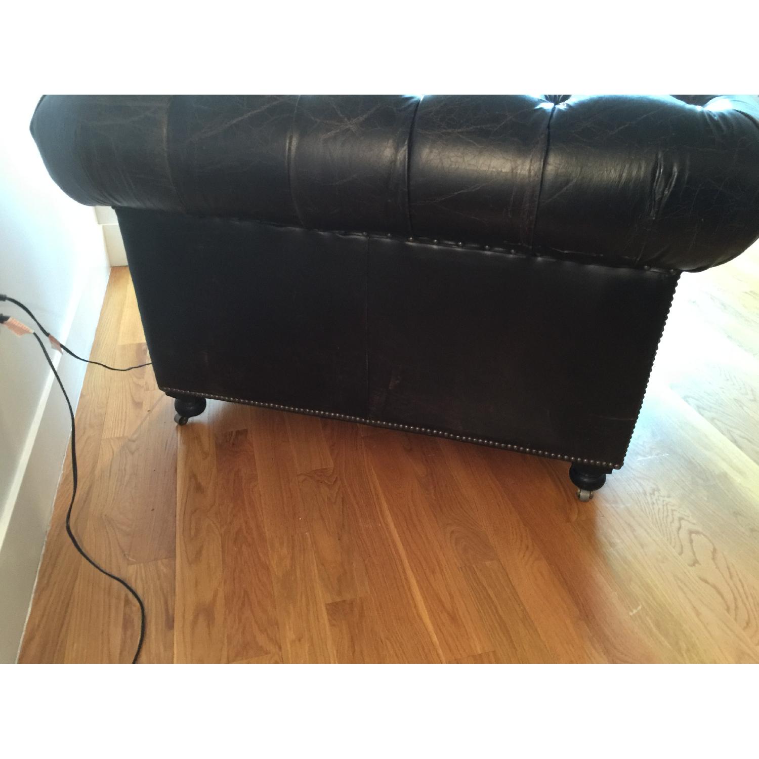 Restoration Hardware Kensington Leather Chair - image-4