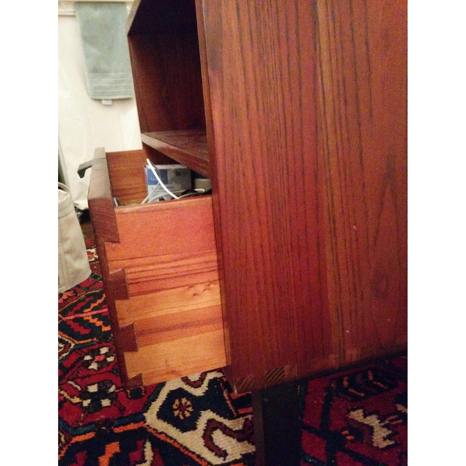 Room & Board Copenhagen Walnut 1 Drawer Nightstand w/ Natural Steel Legs & Hardware - image-2