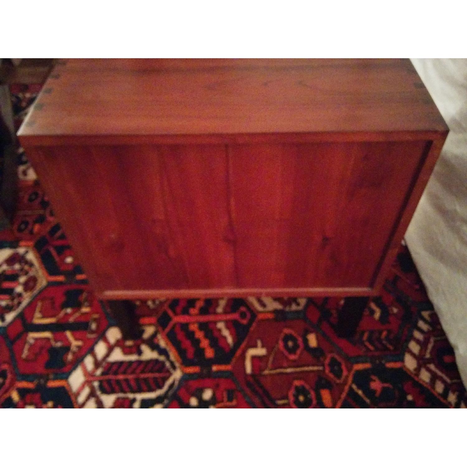 Room & Board Copenhagen Walnut 1 Drawer Nightstand w/ Natural Steel Legs & Hardware - image-4