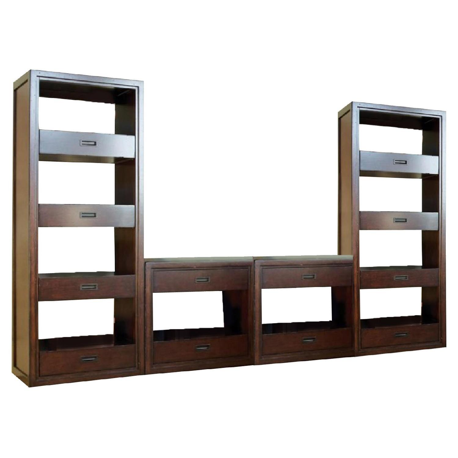 Thomasville Wanderlust Media Console and Shelves - image-1