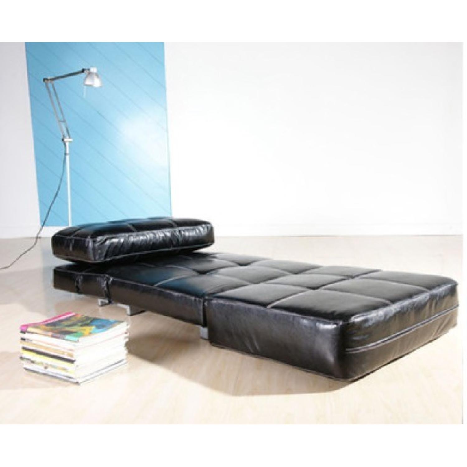 Gold Sparrow Leather Convertible Chairs - Pair - image-3