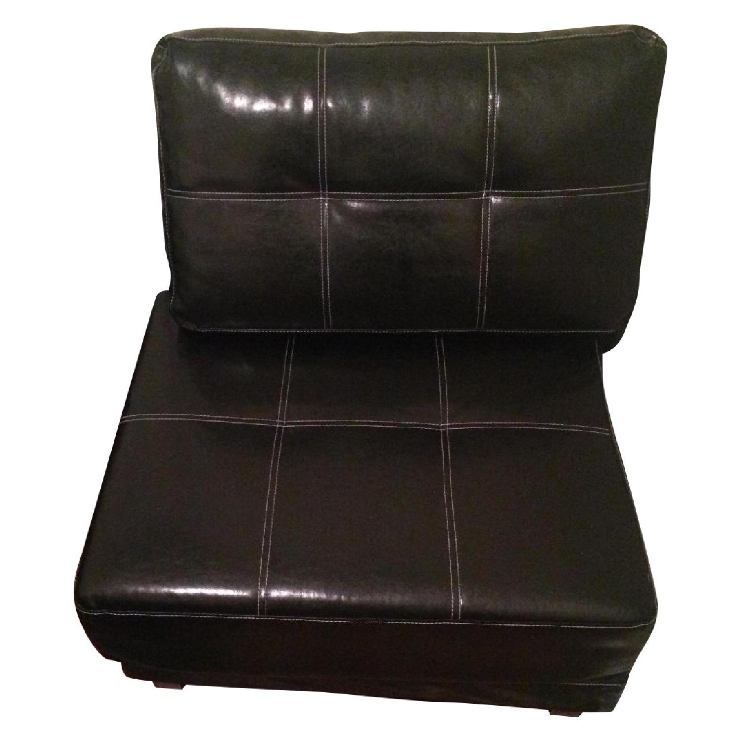 Gold Sparrow Leather Convertible Chairs - Pair - image-0