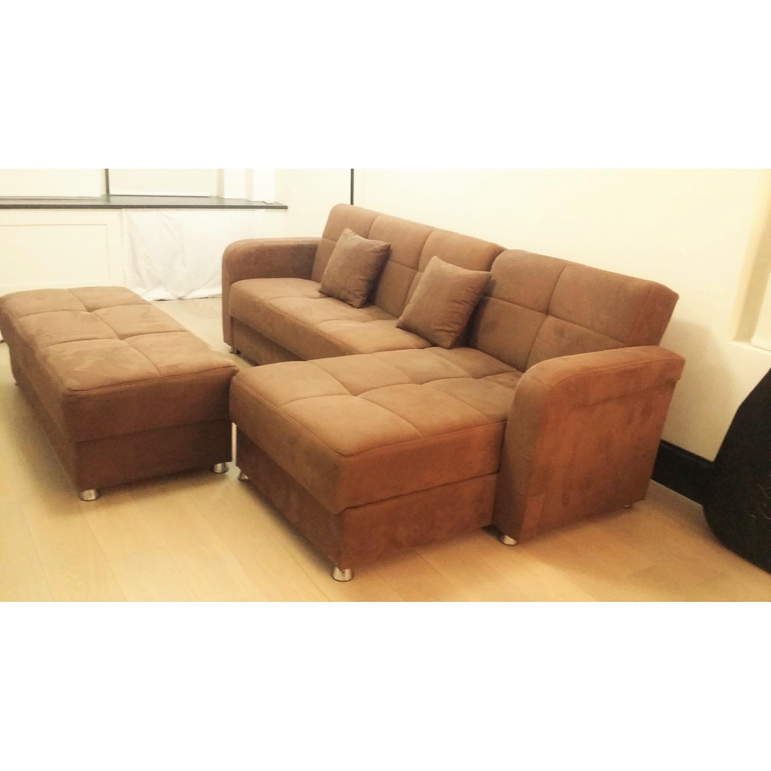 Istikbal Furniture King Size Sofa Bed w/ Hidden Storage AptDeco