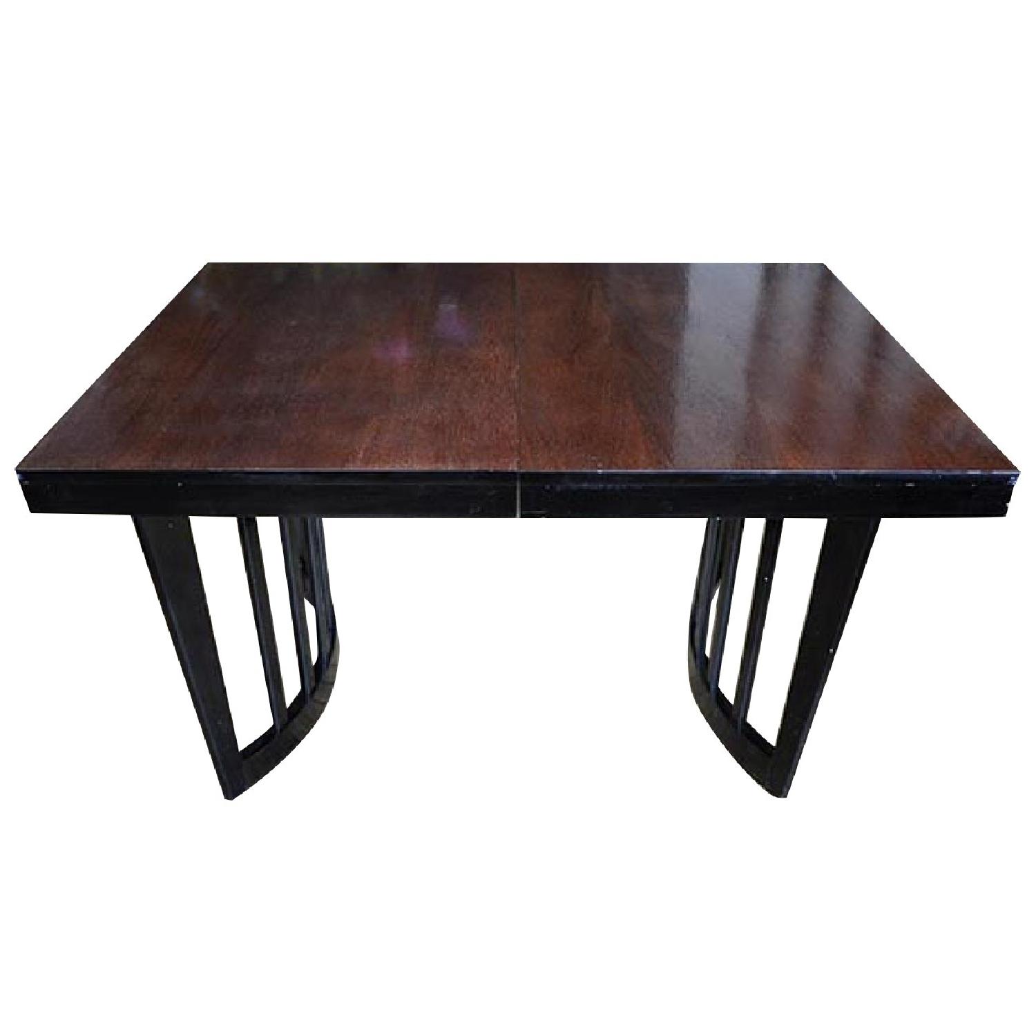 Art Deco Expandable Dining Room Table w/ 4 Chairs - AptDeco