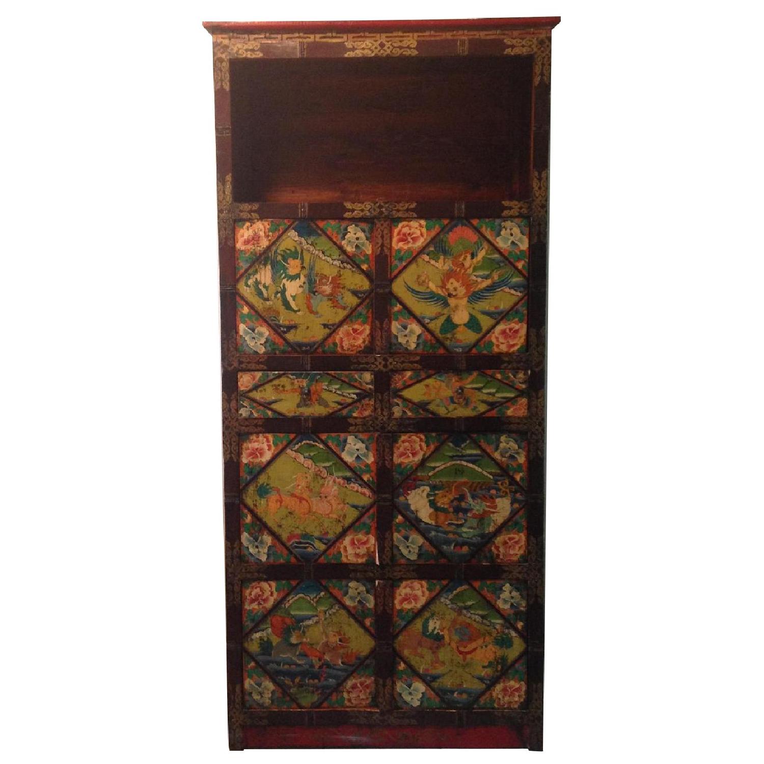 Antique Tibetan Replica Armoire AptDeco