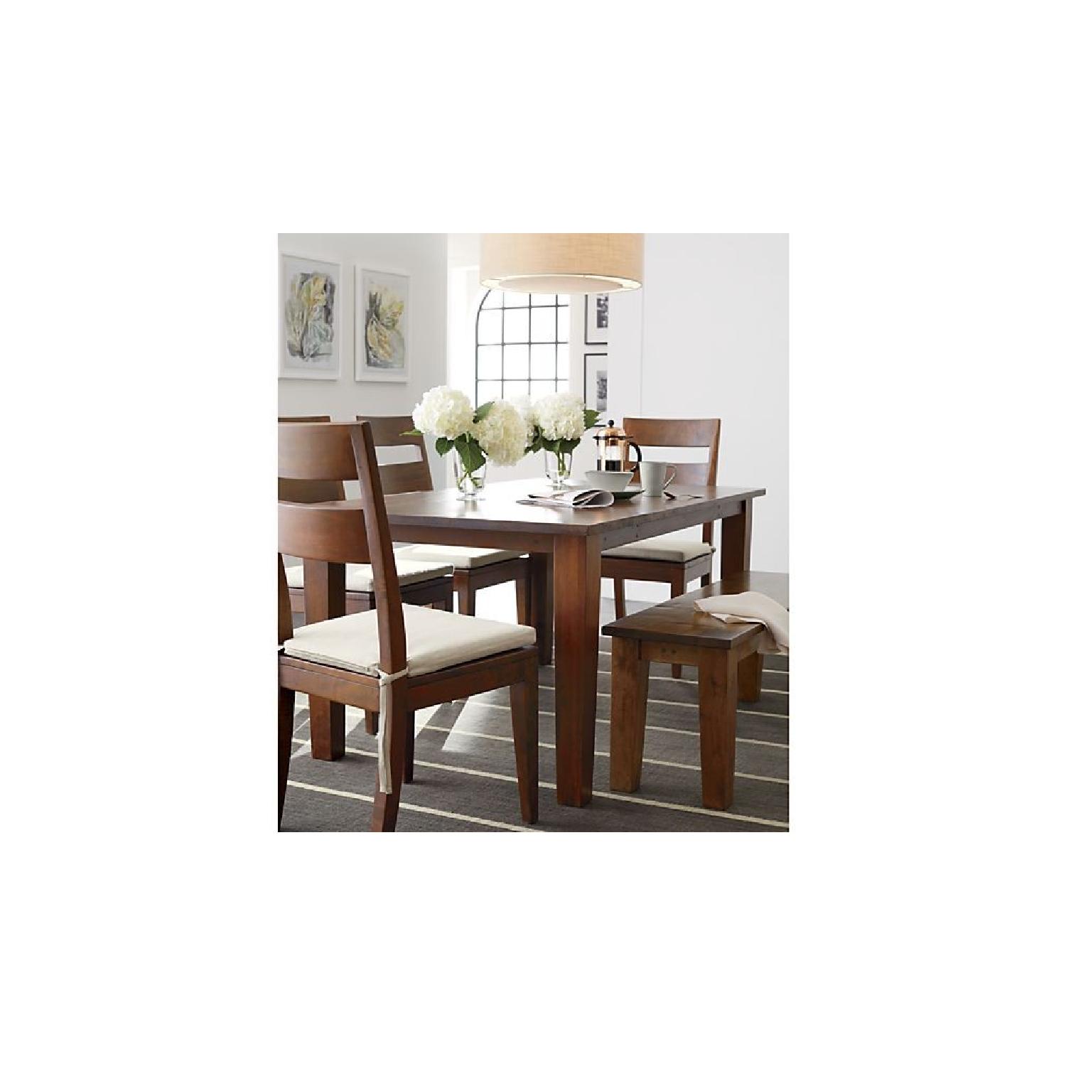 Crate & Barrel Basque Dining Table w/ 6 Chairs - image-3