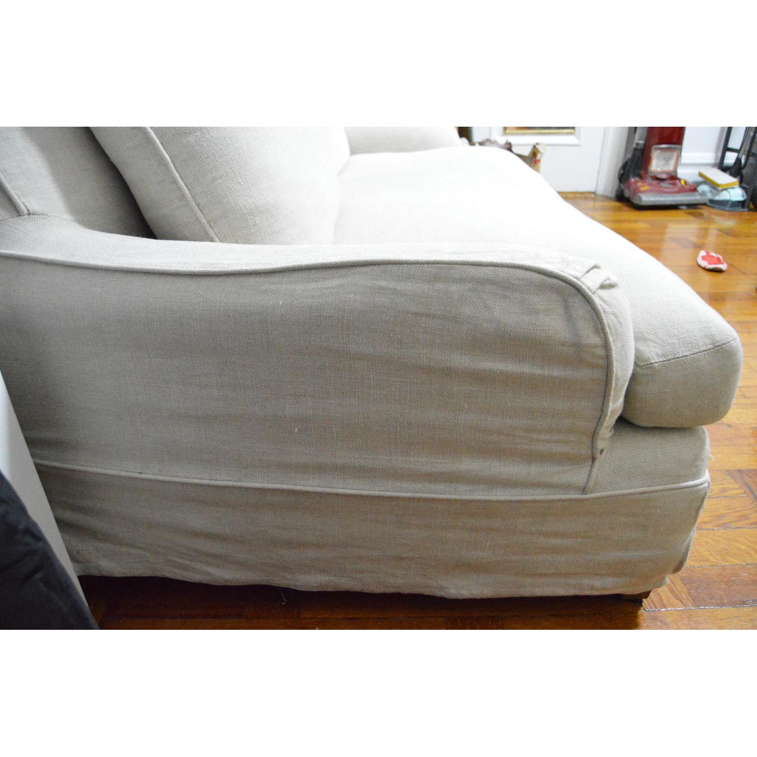 Restoration Hardware Belgian Roll Arm Sofa - image-1