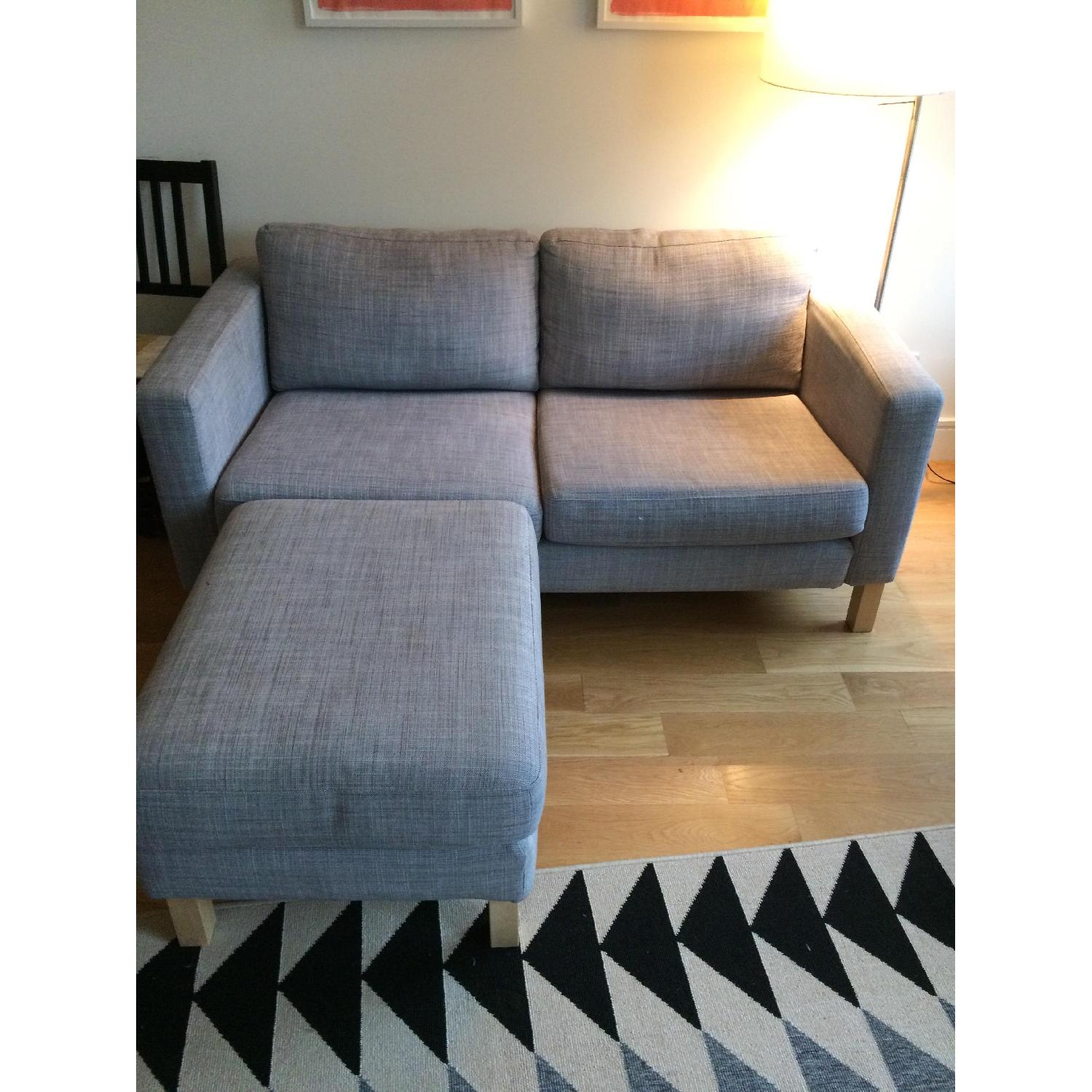 Ikea Loveseat & Ottoman - image-4