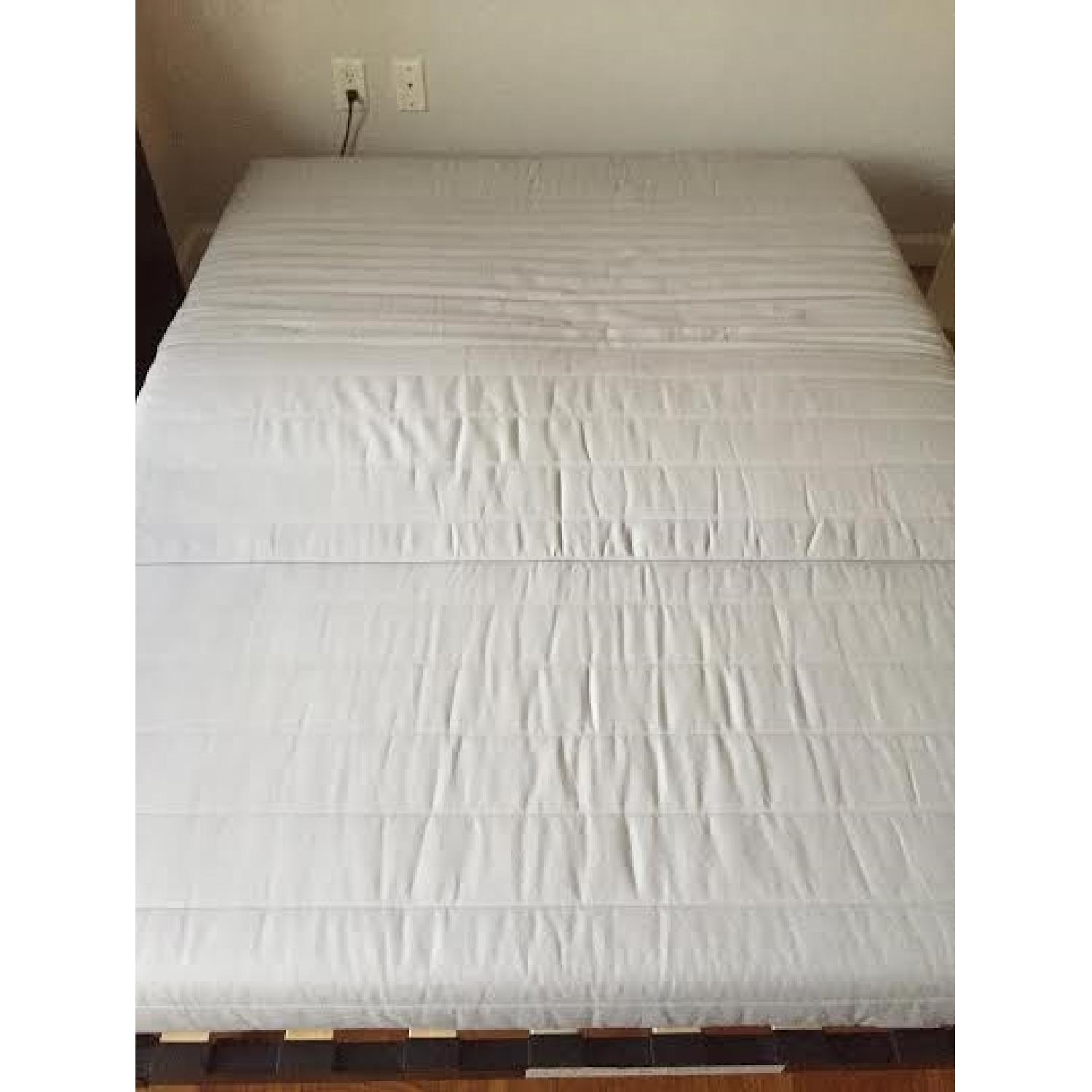 Ikea Lycksele Sofa Bed w/ Blue Cover - image-4