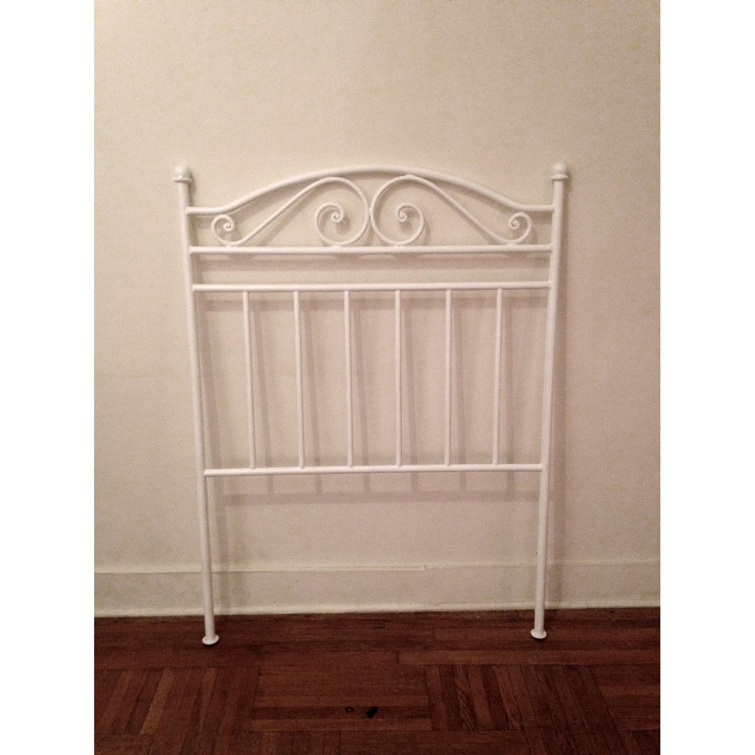 Vintage Wrought Iron Twin Bed Frame AptDeco