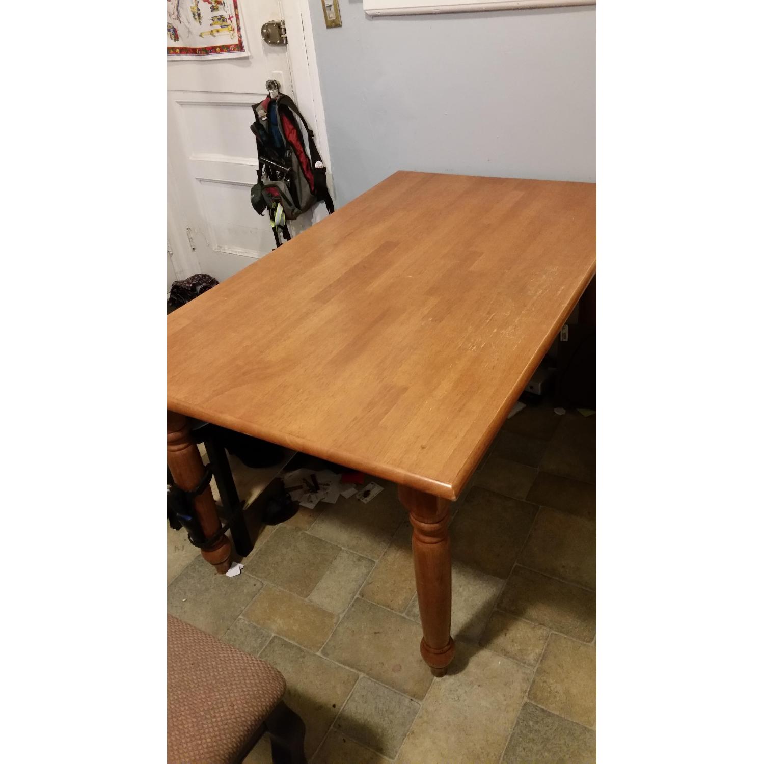 Solid Malaysian Wood Dining Table AptDeco