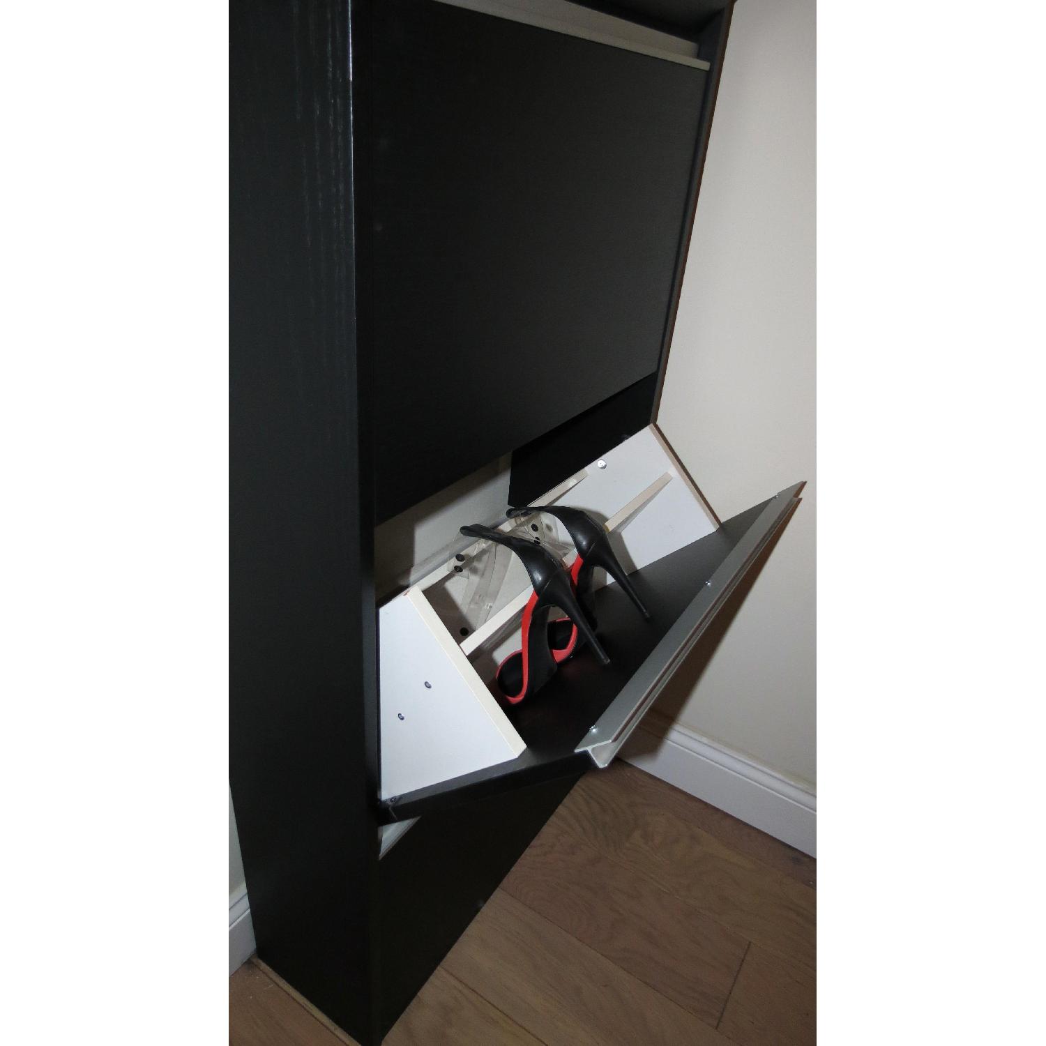 BoConcept Chocolate Wood & Chrome Shoe Cabinet - image-7