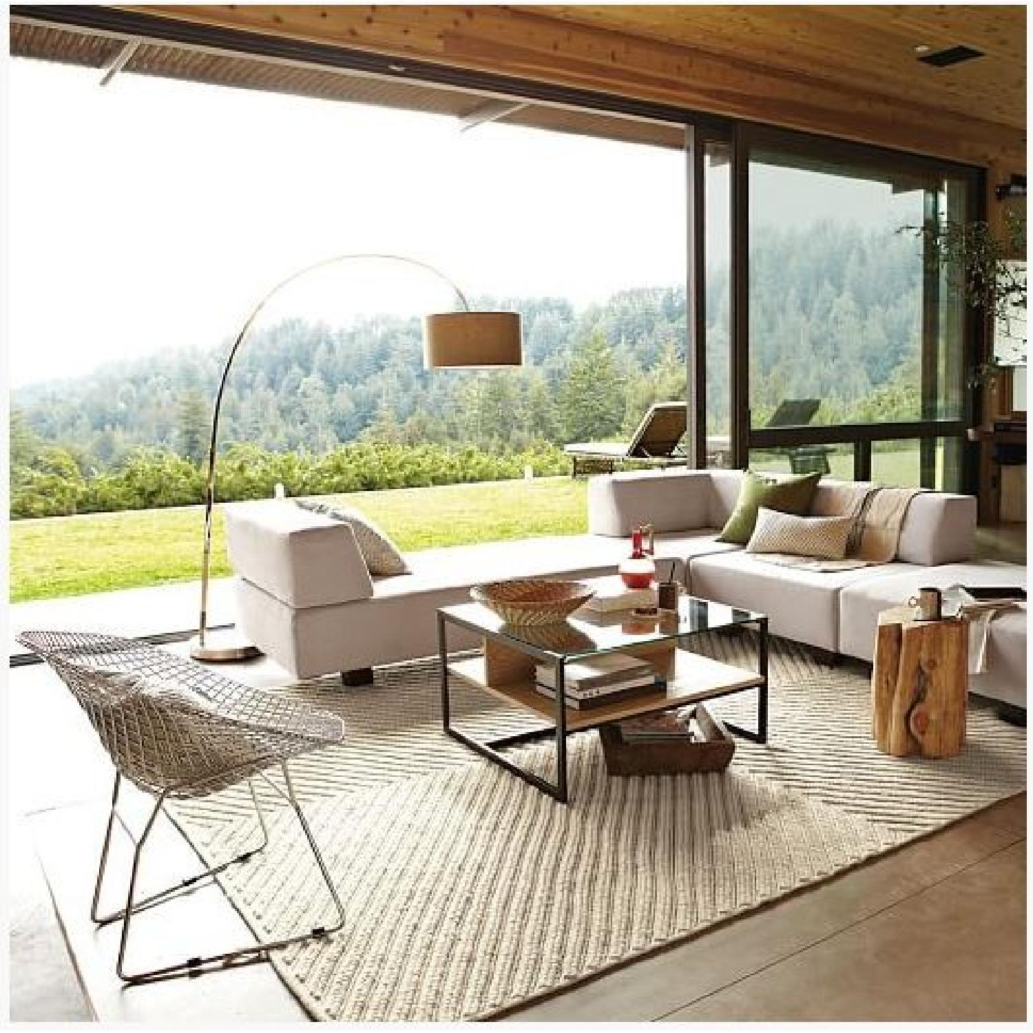 West Elm Overarching Polished Nickel Floor Lamp - image-4