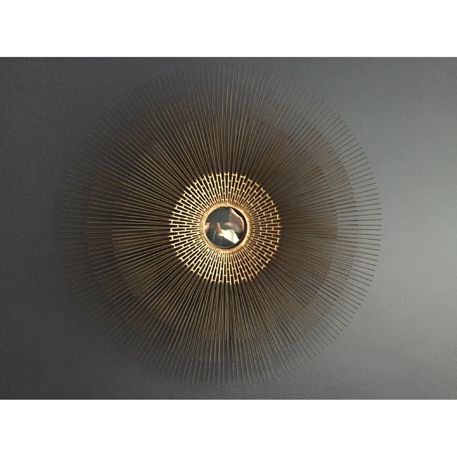 Crate & Barrel Starburst Round Wall Mirror - image-2