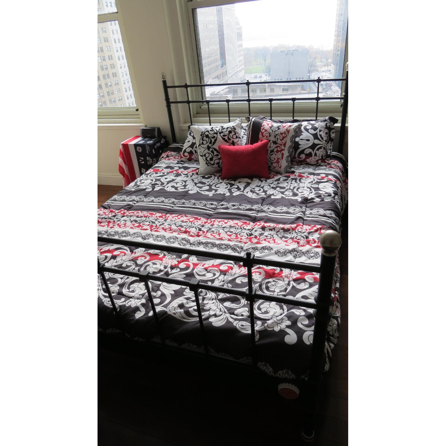 Ikea Svelvik Luroy Queen Bed Frame w/ Slatted Bed Base AptDeco