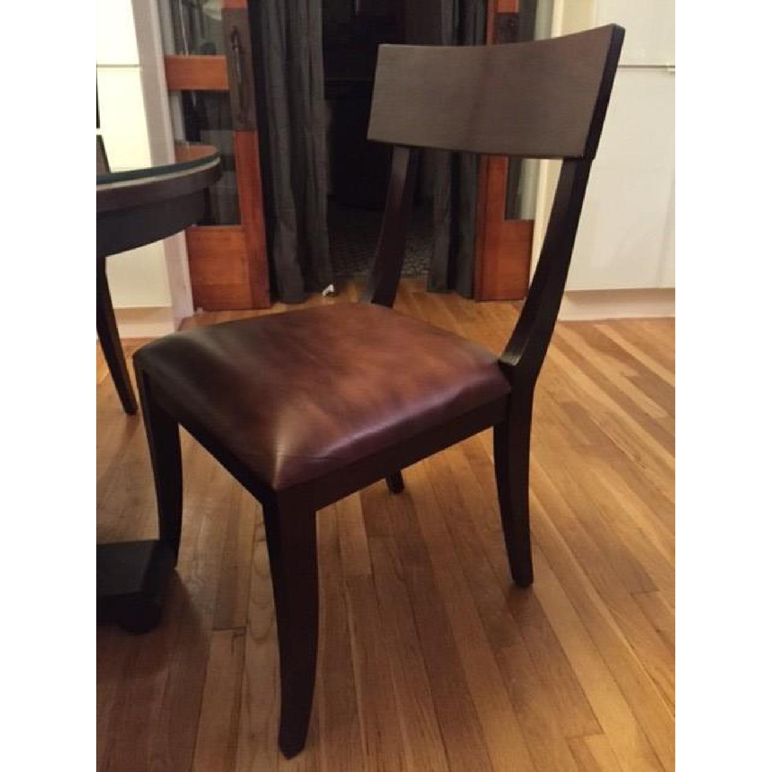 Crate & Barrel Copper Top Dining Table - image-2