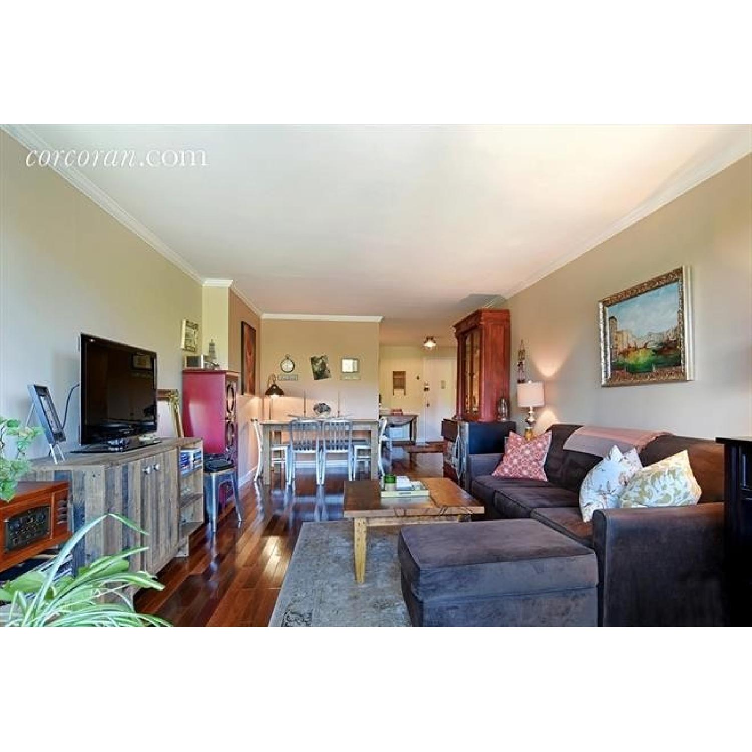 Raymour & Flanigan Parker Microfiber Queen Sleeper Sofa & Ottoman - image-2