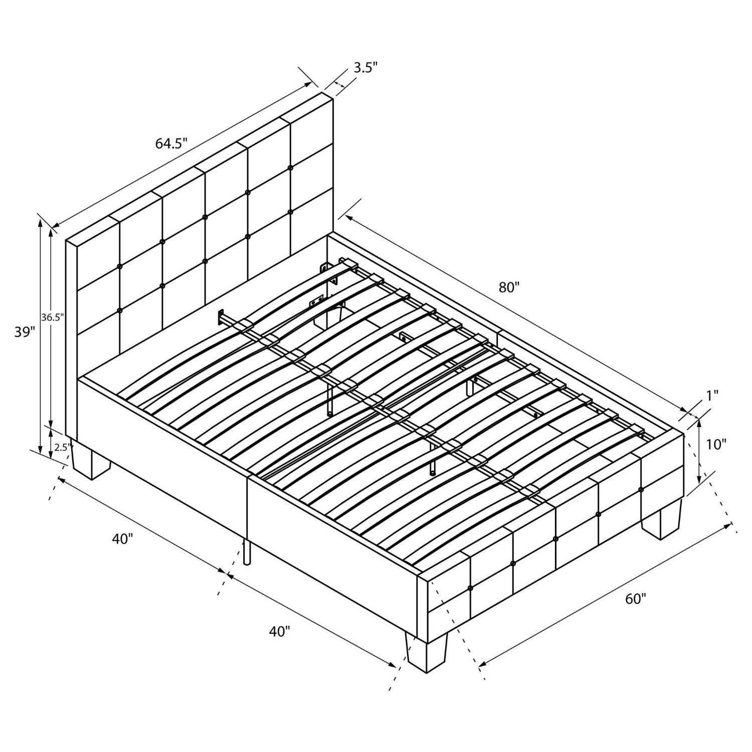 DHP Rose Linen Tufted Upholstered Platform Bed - image-2