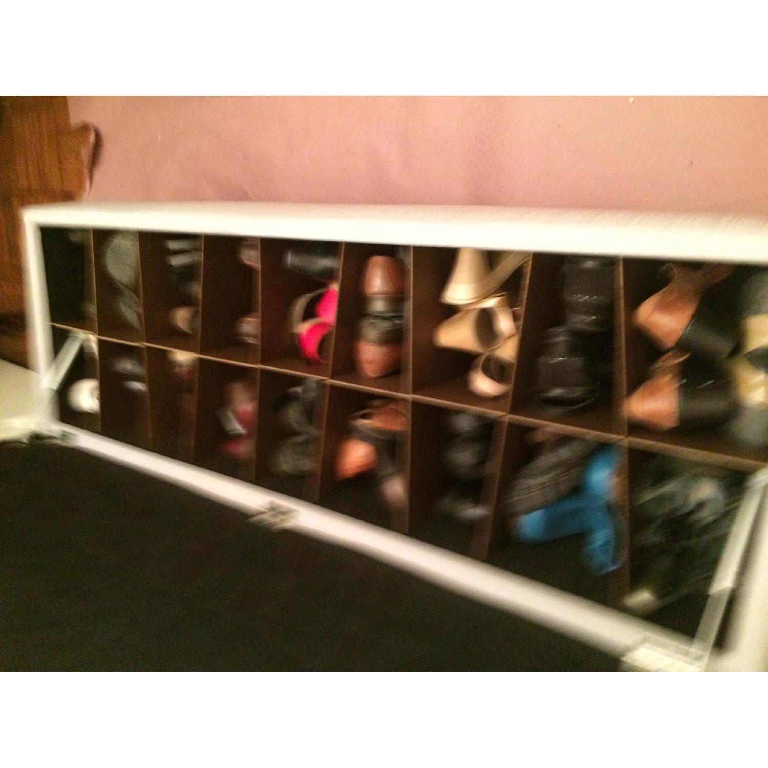 Sole Secret Shoe Storage Tufted Bench AptDeco