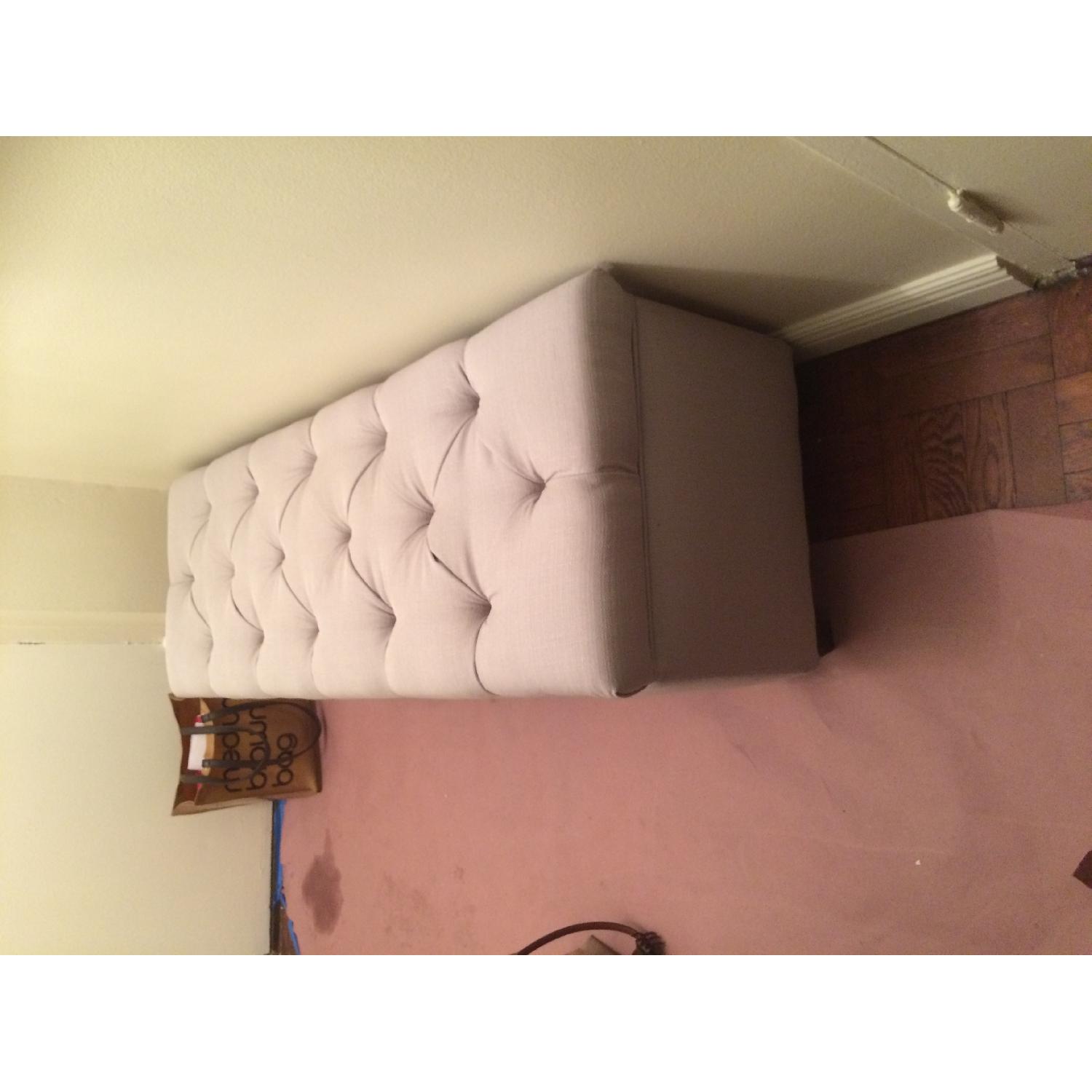 Sole Secret Shoe Storage Tufted Bench AptDeco