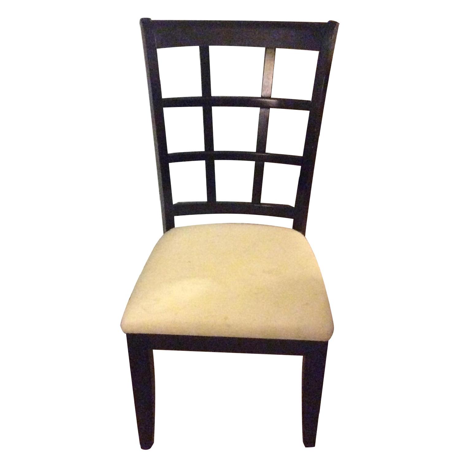 Pottery Barn Manhattan Collection Solid Wood Lattice Back Chairs - 4 Available - image-0