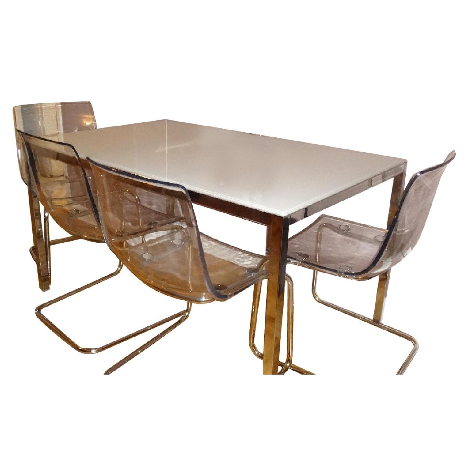 Ikea Torsby Dining Table w/ 4 Tobias Chairs - AptDeco