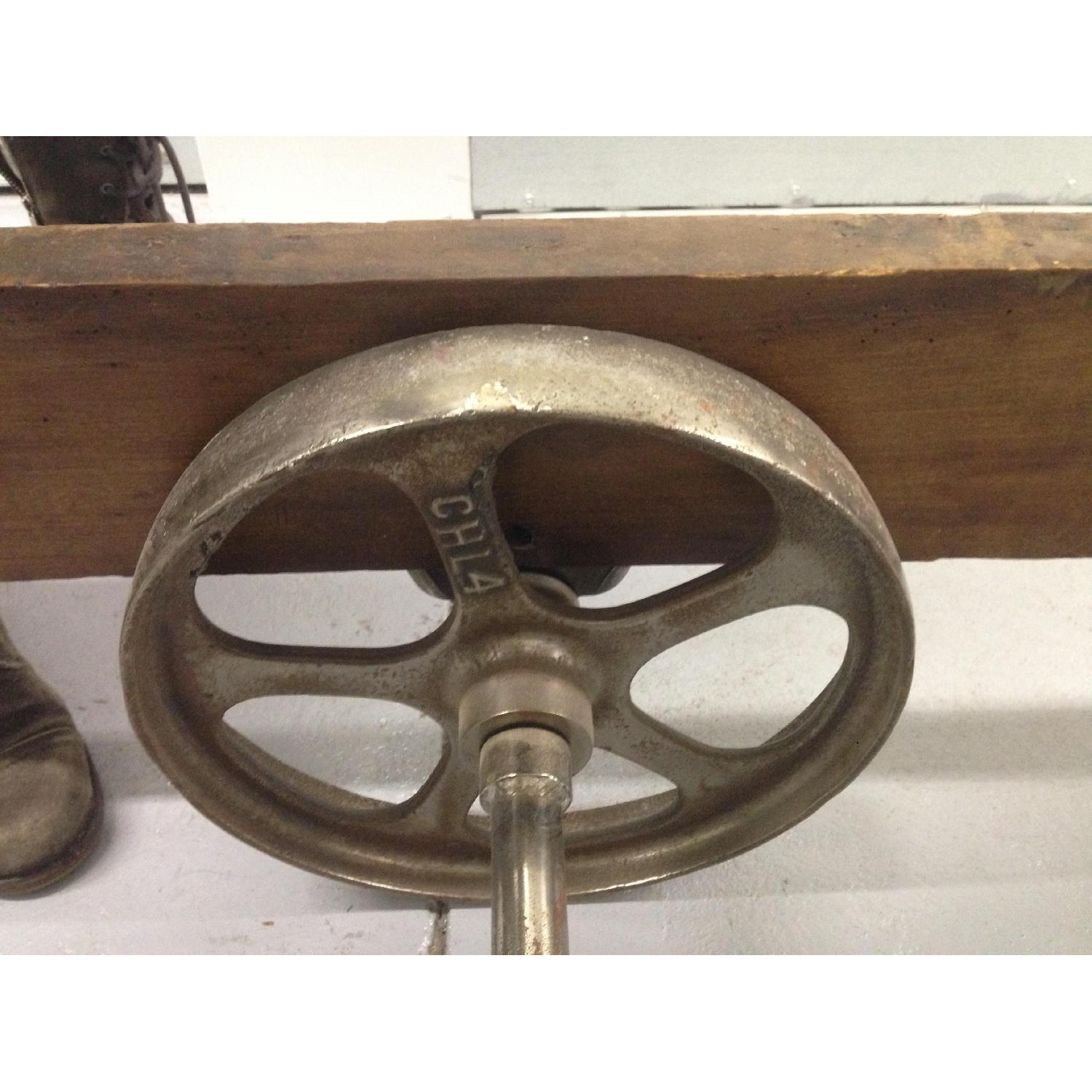 Vintage Railroad Industrial Cart Coffee Table - image-5