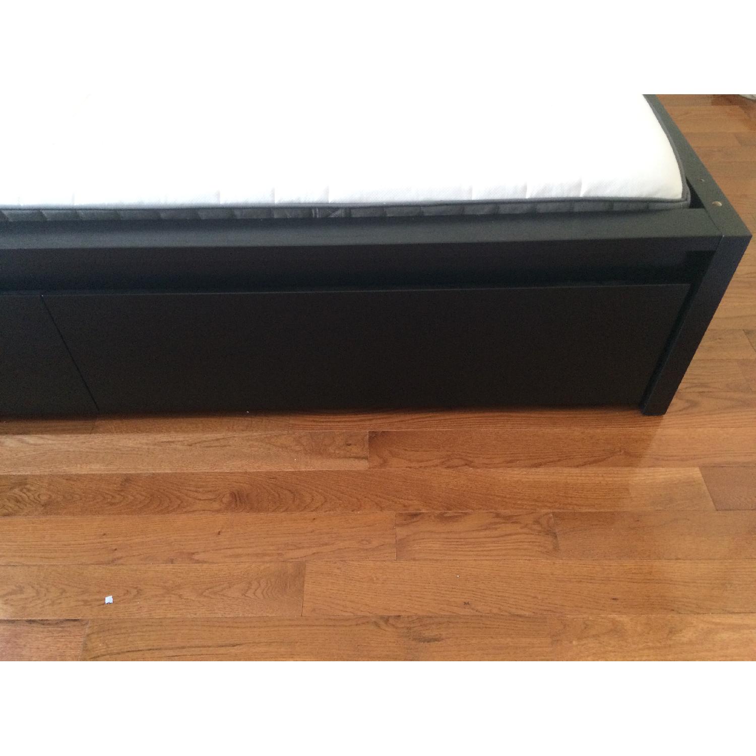 Ikea Malm Full Size Storage Bed w/ Slatted Bed Base AptDeco