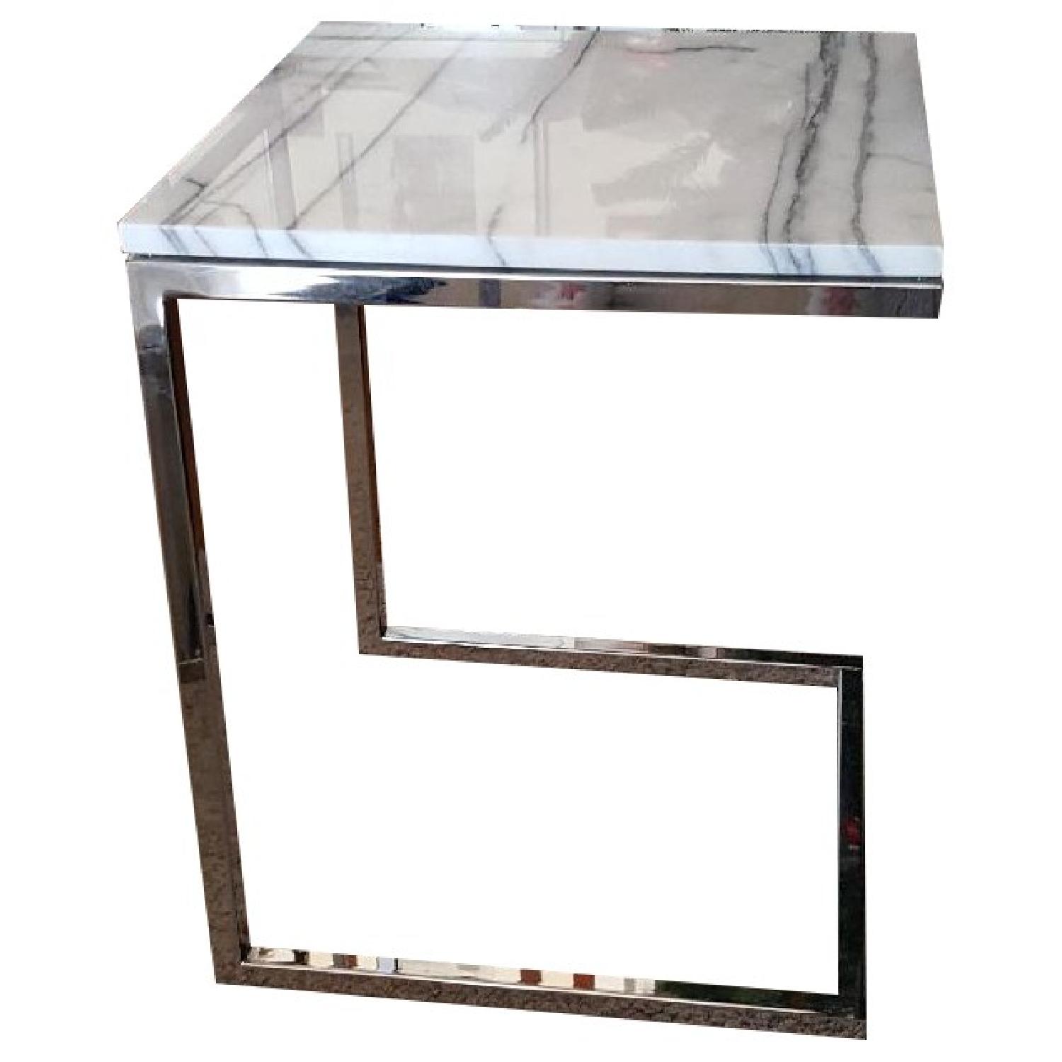 CB2 Smart Marble Top C Table - image-0