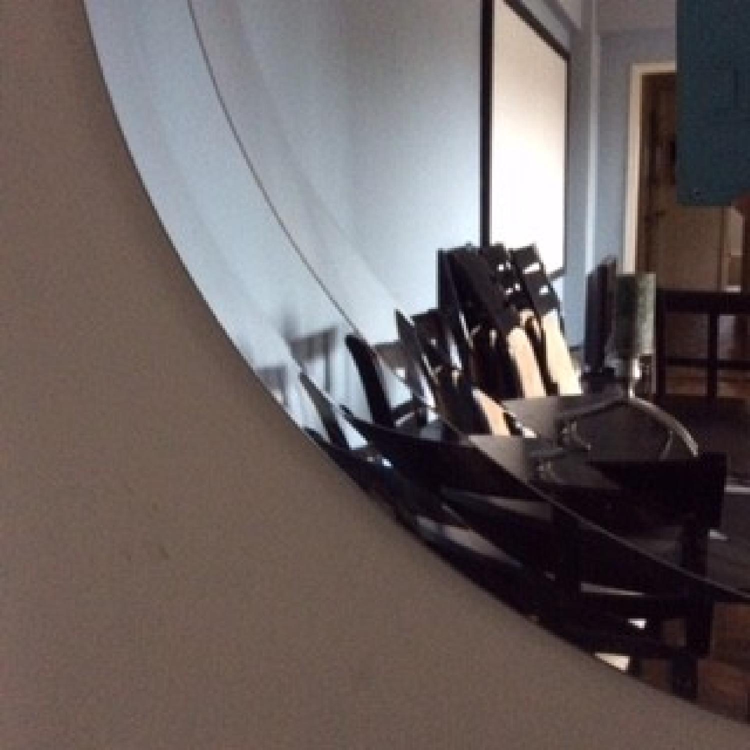 Round Wall Mirror w/ Double Bevel Edge - image-3