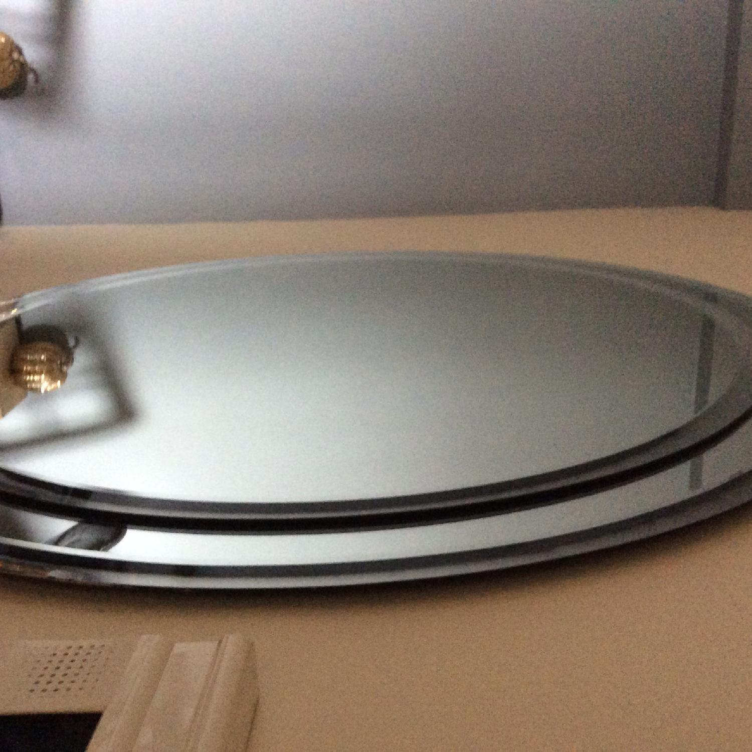 Round Wall Mirror w/ Double Bevel Edge - image-4