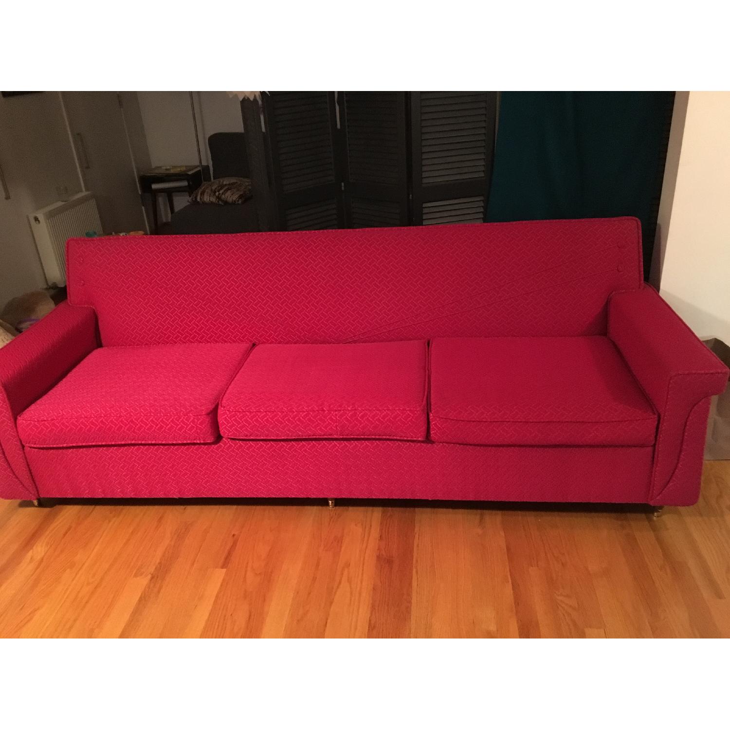 Pink Retro Sofa - image-1