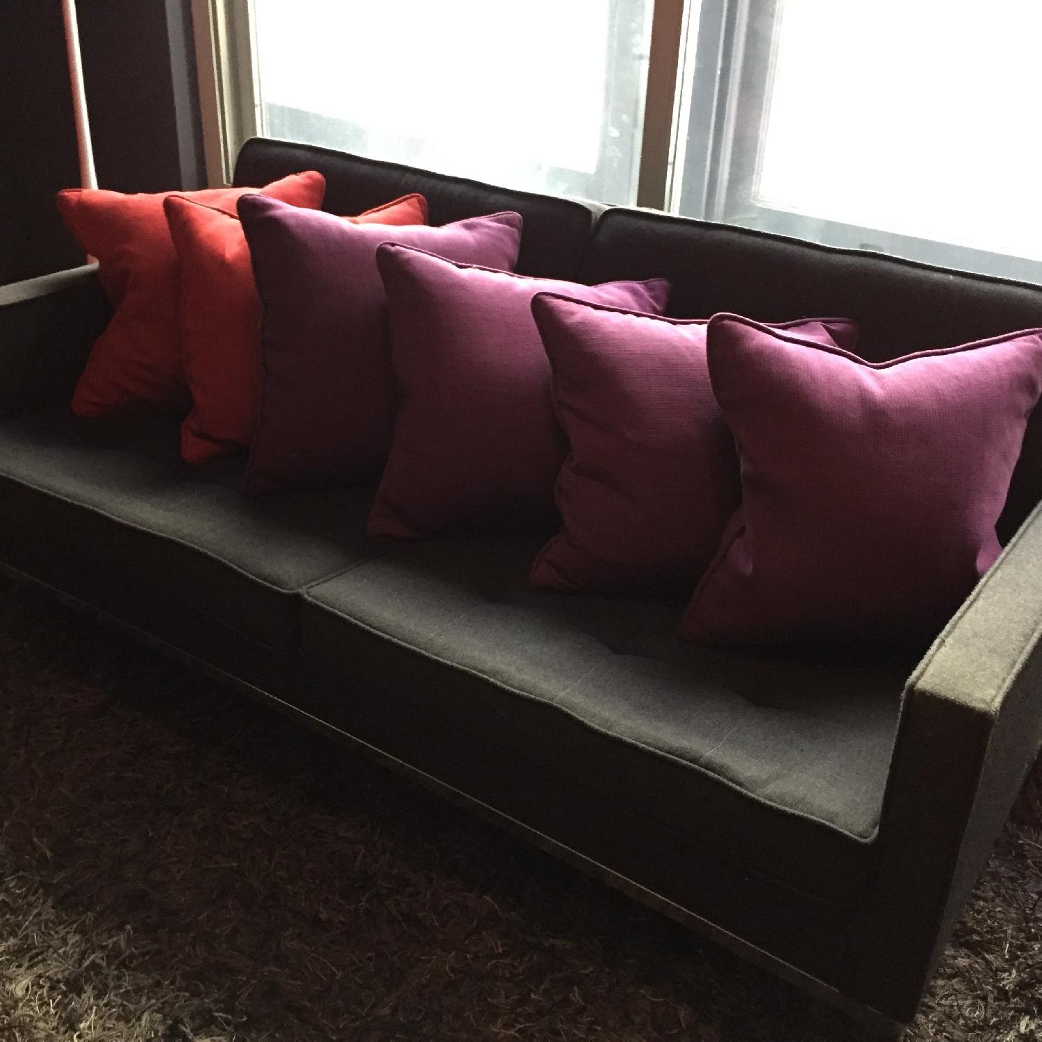 Crate & Barrel Henley Pillow with Feather/Down Filler - Set of 6 - image-1