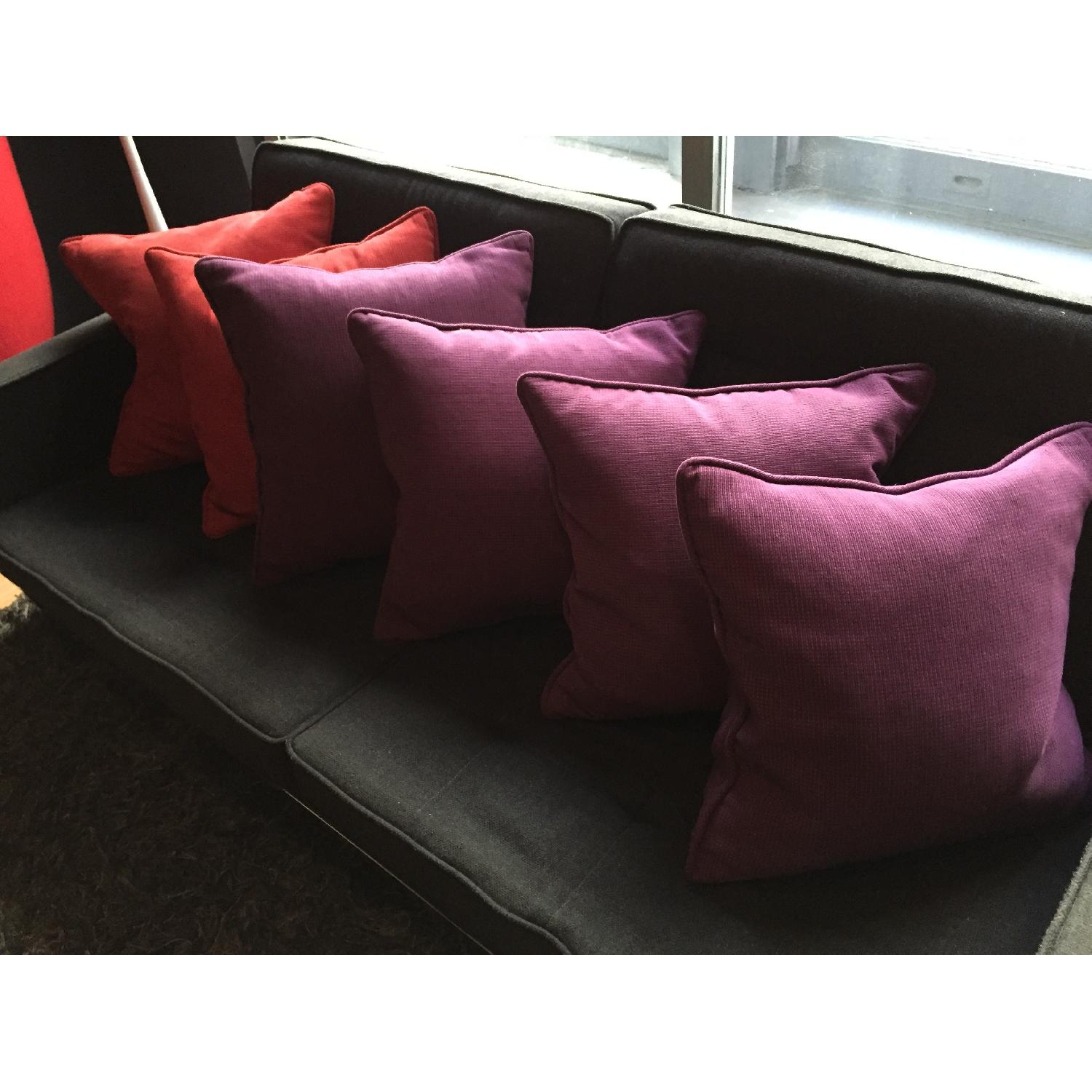 Crate & Barrel Henley Pillow with Feather/Down Filler - Set of 6 - image-2