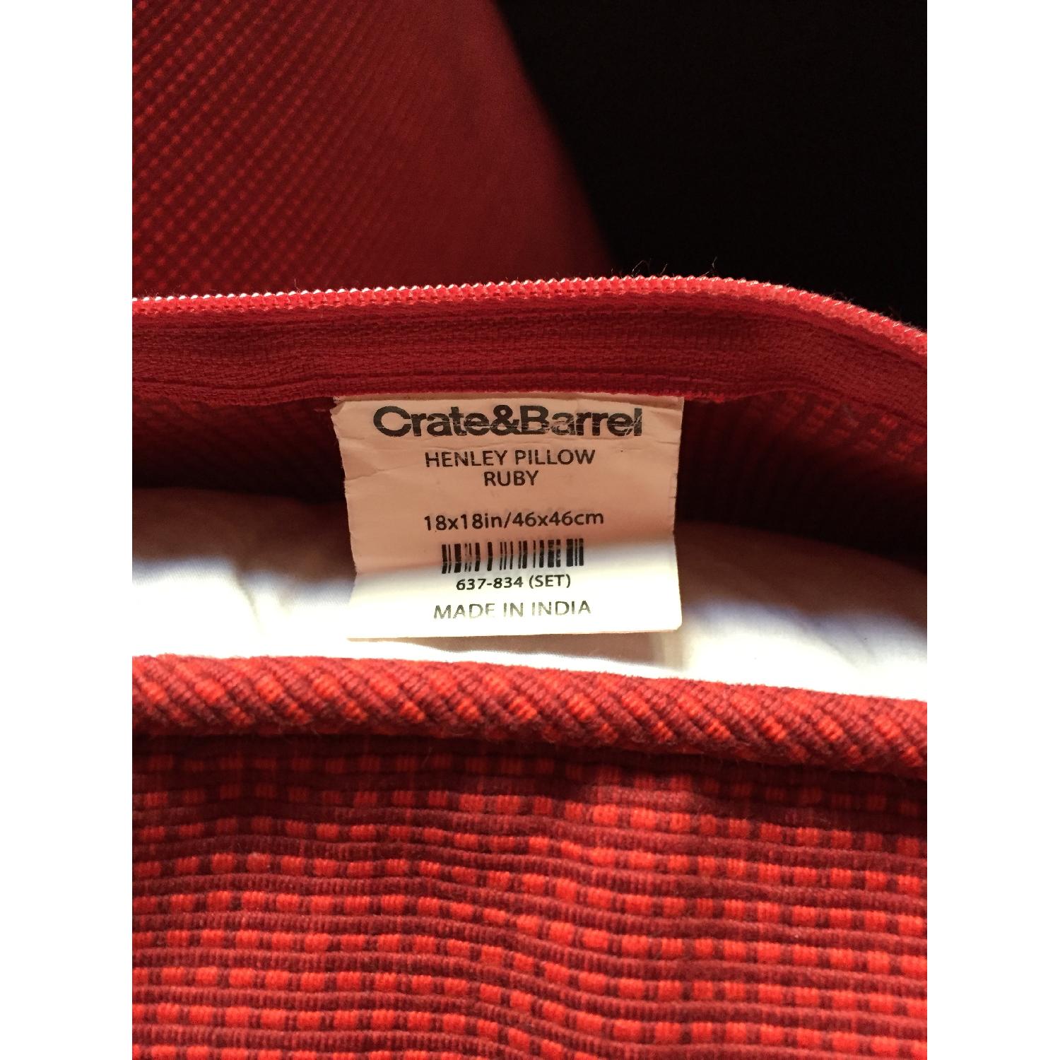 Crate & Barrel Henley Pillow with Feather/Down Filler - Set of 6 - image-4