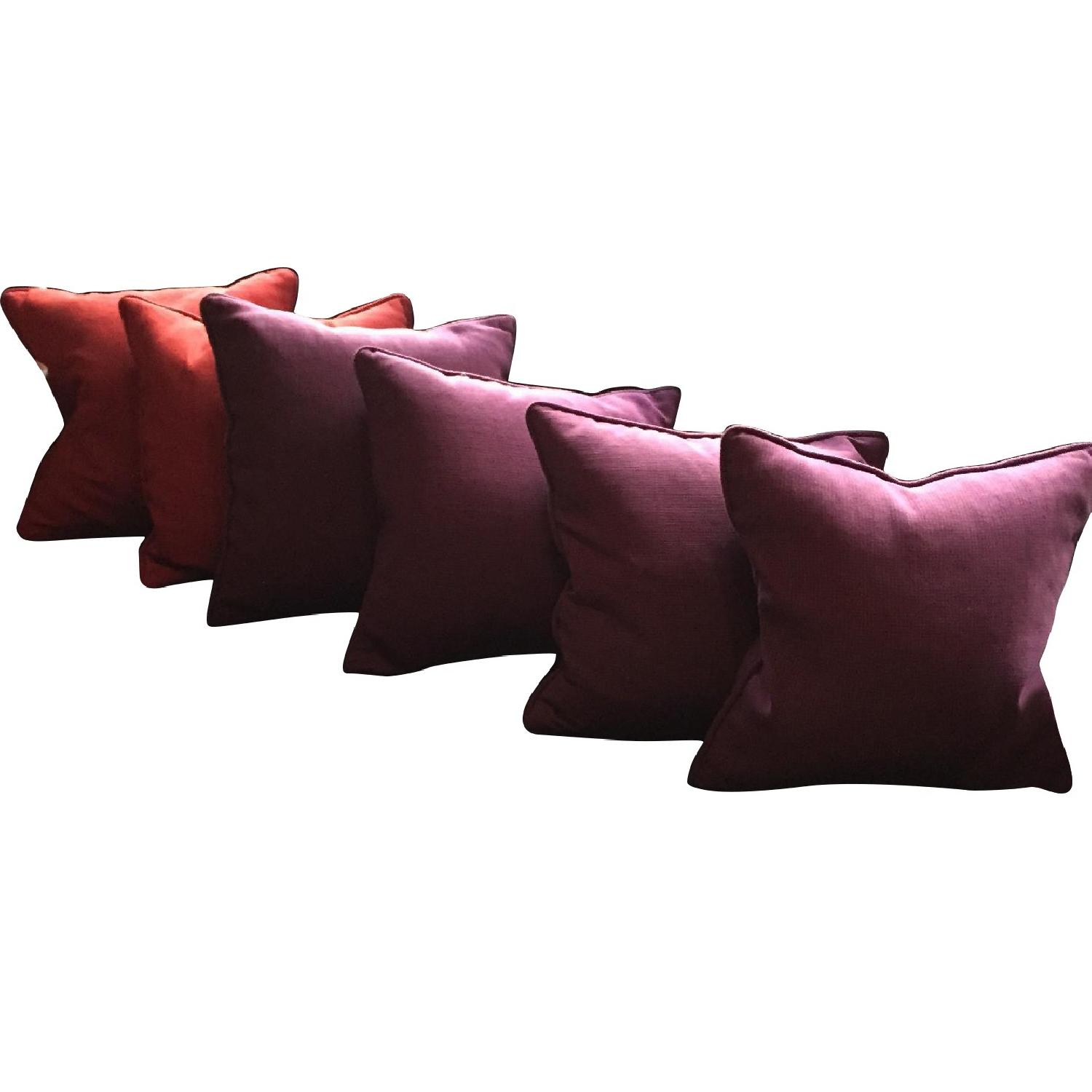 Crate & Barrel Henley Pillow with Feather/Down Filler - Set of 6 - image-0