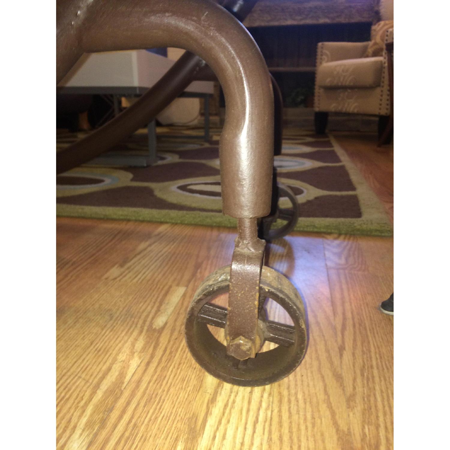 Large Industrial Metal Rolling Bookcase - image-7