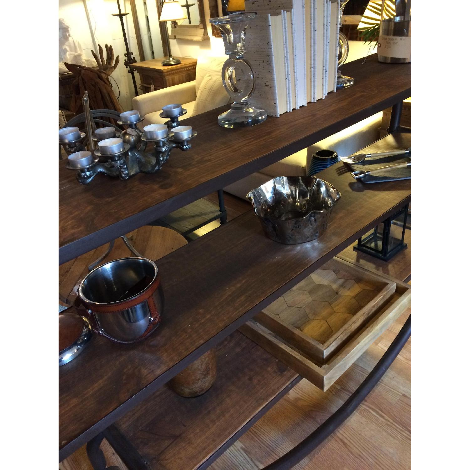 Large Industrial Metal Rolling Bookcase - image-10